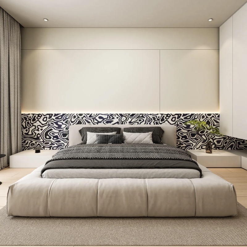 Tech Black White Graphic Wood  - Interior Design Tech review and price