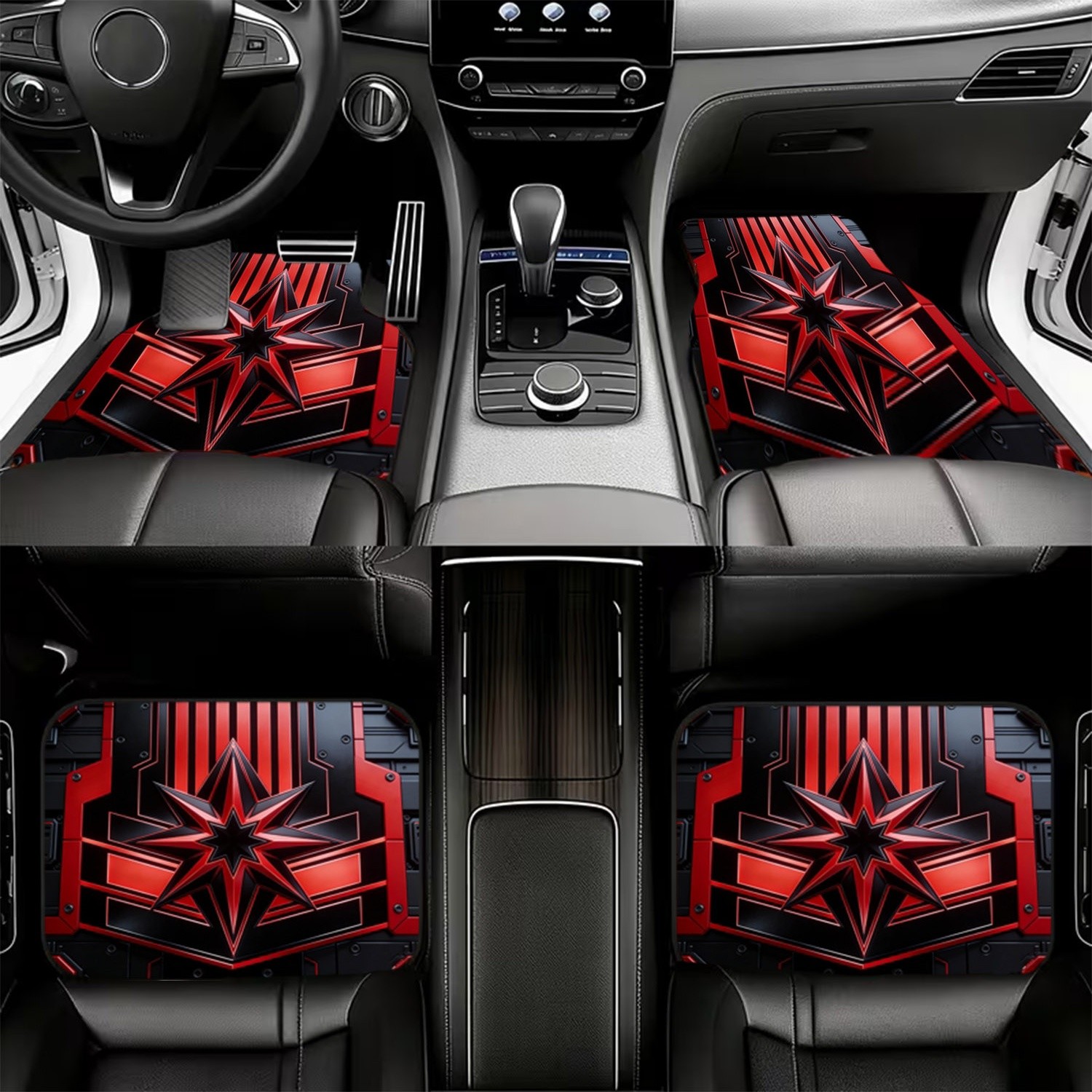 4pcs Car Floor Mats, Stylized  - Interior Design Tech review and price