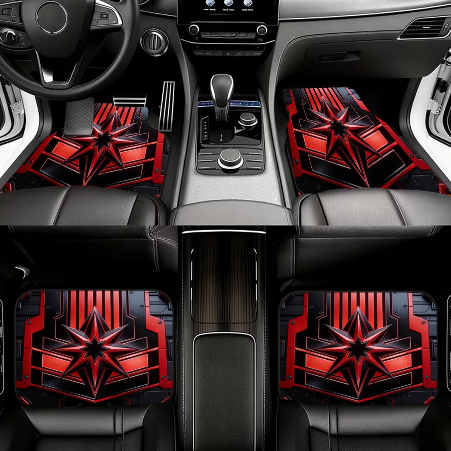 4pcs Car Floor Mats, Stylized  - Interior Design Tech review and price