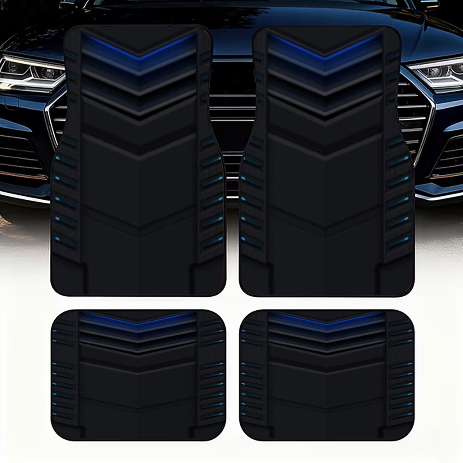 4pcs Car Floor Mats, Dark Futu - Interior Design Tech review and price