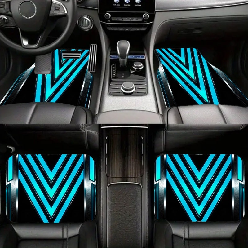 5pcs Car Floor Mats, Futuristi - Interior Design Tech review and price