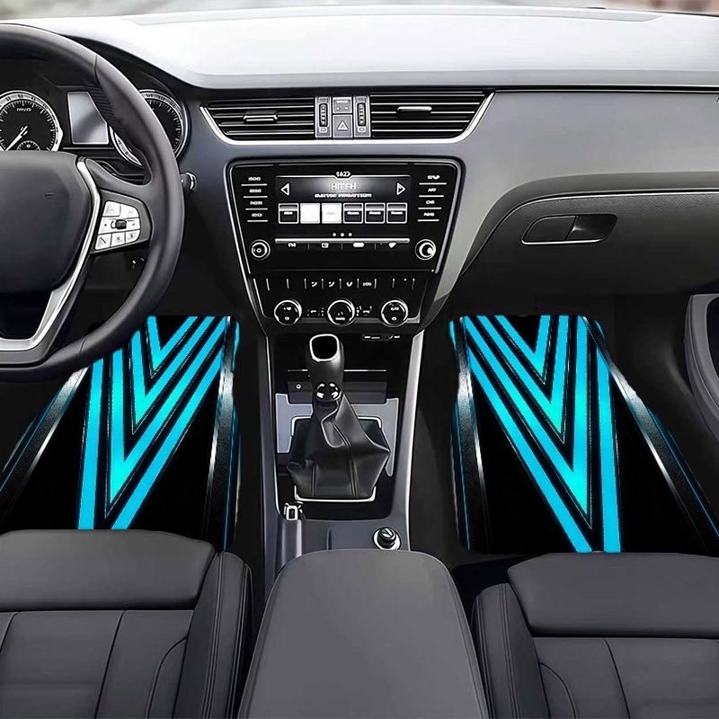 5pcs Car Floor Mats, Futuristi - Interior Design Tech review and price